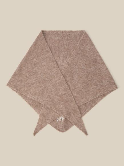 Monsoon Flic Floral Embroidered Triangle Scarf, Mink, Mink