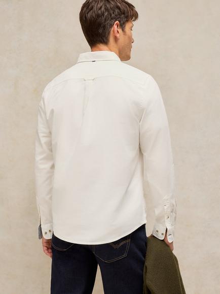White Stuff Bruton Cotton Shirt, Chambray Blue - view 2, White