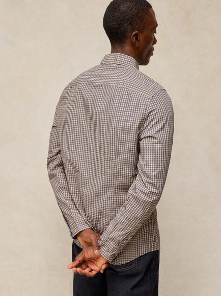 White Stuff Bruton Slim Fit Checked Shirt, Natural/Multi - view 2, Natural/Multi