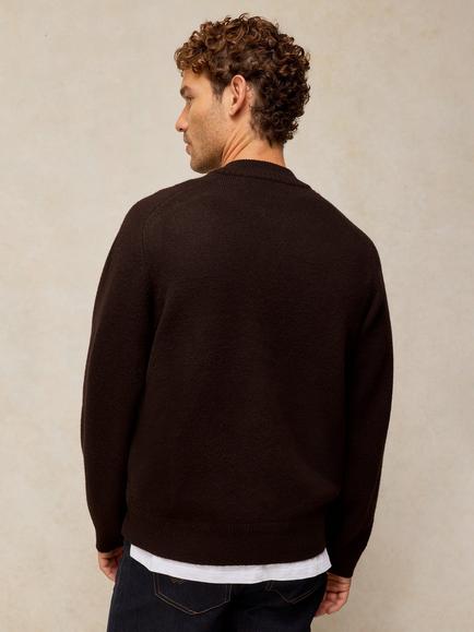 White Stuff Bexley V-Neck Cardigan, Dark Brown - view 2, Dark Brown
