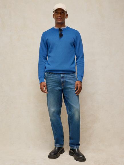 White Stuff Attadale Crew Neck Jumper, Bright Blue, Bright Blue