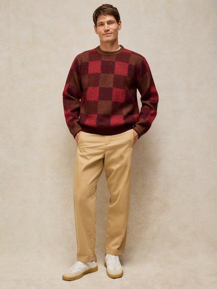 White Stuff Barnes Check Jumper, Red/Multi, Red/Multi
