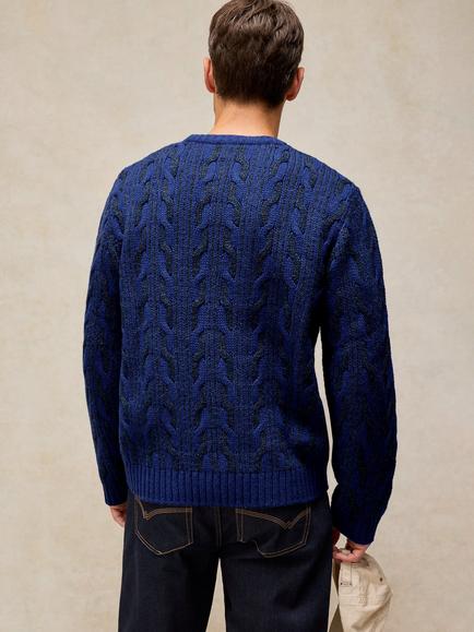 White Stuff Brixham Lambswool Rich Jumper, Bright Blue - view 2, Bright Blue