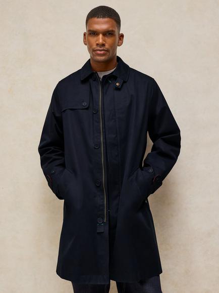 White Stuff Chiltern Trench Coat, Dark Navy, Dark Navy