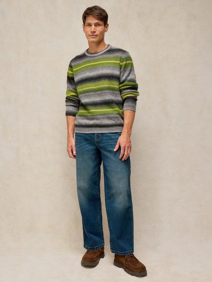 White Stuff Walker Straight Wide Leg Fit Jeans, Mid Blue, Mid Blue