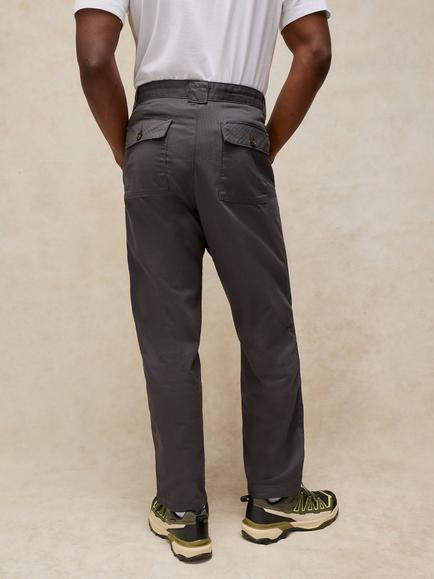 White Stuff Thirsk Cotton Chino Trousers, Dark Grey - view 2, Dark Grey
