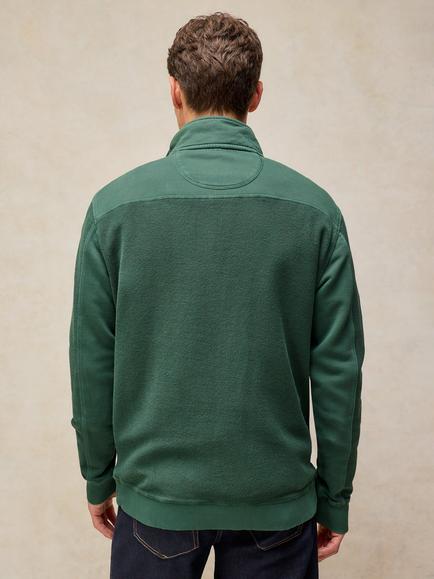 White Stuff Sidmouth Lounge Zip Top - view 2, Dark Green