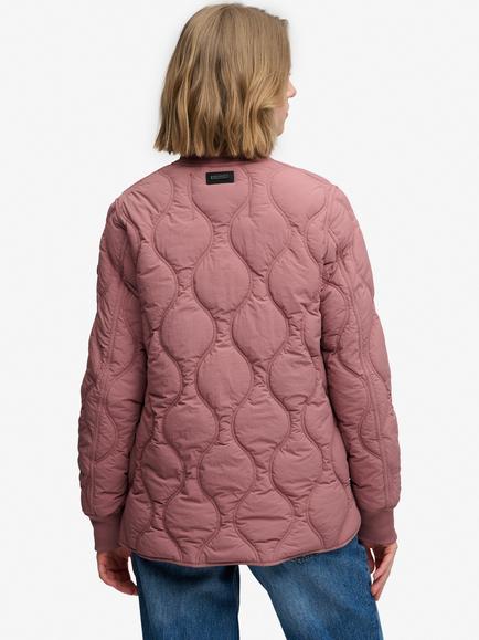 Superdry Short Onion Quilt Liner Jacket - view 2, Roan Rouge Burgundy