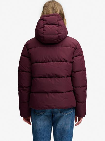 Superdry Premium Hooded Puffer Jacket - view 2, Fig Purple