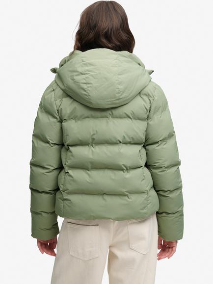 Superdry Hooded City Padded Jacket, Light Khaki Green - view 2, Light Khaki Green
