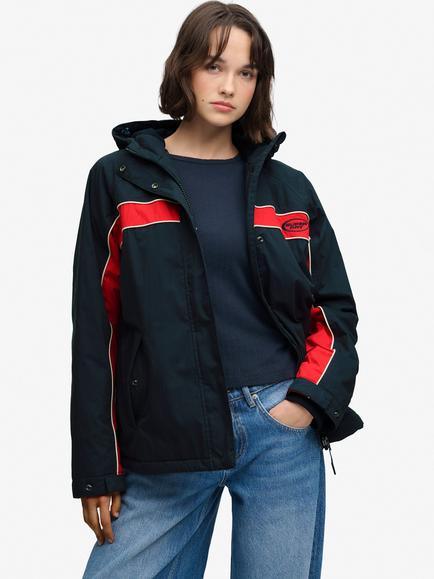 Superdry Vintage Water Repellent Hooded Wind Jacket, Eclipse Navy, Eclipse Navy