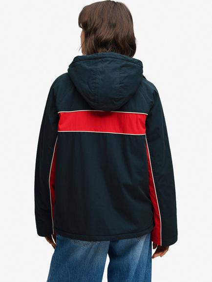 Superdry Vintage Water Repellent Hooded Wind Jacket, Eclipse Navy - view 2, Eclipse Navy