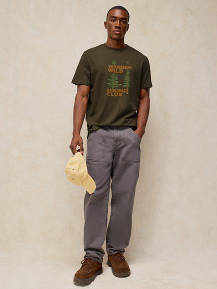 White Stuff Abersoch Cotton Rich Graphic Crew Neck T-Shirt, Green, Green