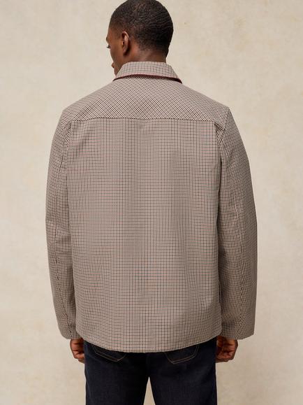 White Stuff Croyde Gingham Coach Jacket, Natural/Multi - view 2, Natural/Multi