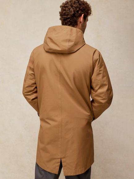 White Stuff Wilton Hooded Long Parka Coat, Dark Natural - view 2, Dark Natural