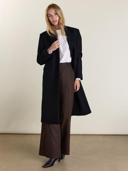 Baukjen Hana Long Overcoat, Black, Black