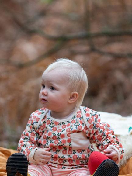 Little Green Radicals Baby Petals Top and Trousers Playset, Multi - view 2, Multi