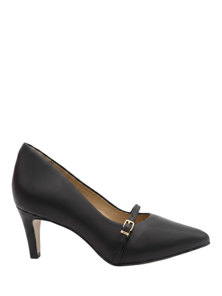 Jones Bootmaker Zienna Leather Stiletto Heel Mary Janes, Black, Black