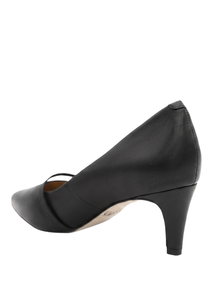 Jones Bootmaker Zienna Leather Stiletto Heel Mary Janes, Black - view 2, Black