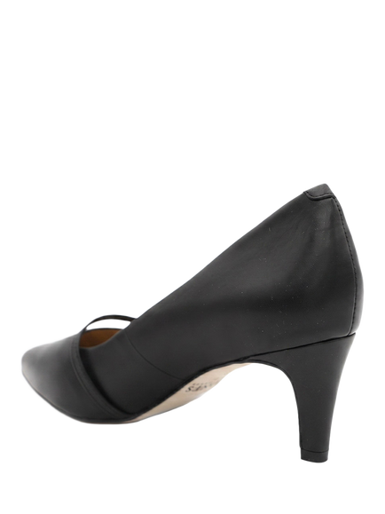 Jones Bootmaker Zienna Wide Fit Leather Stiletto Heel Mary Janes, Black - view 2, Black