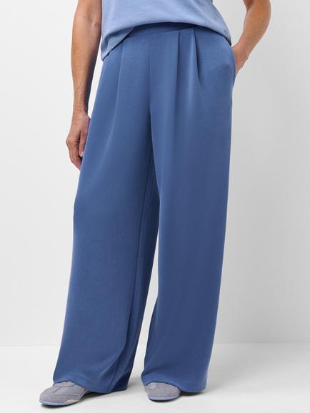 Sweaty Betty Sand Wash Wide Leg Trousers, Prussian Blue, Prussian Blue