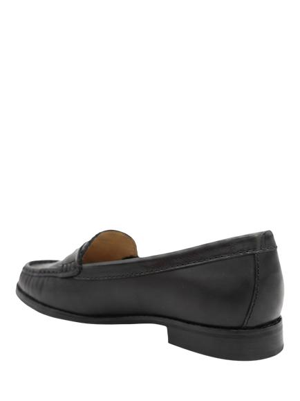 Jones Bootmaker Tamsyn Wide Fit Smart Leather Penny Loafers - view 2, Black