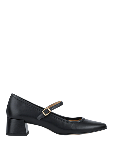 Jones Bootmaker Xabrina Leather Mary Janes, Black, Black