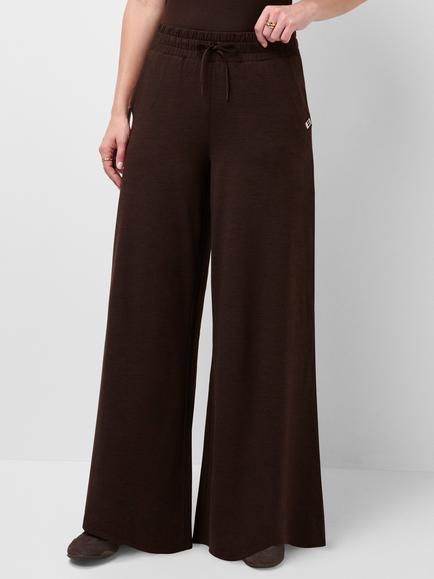 Sweaty Betty Glow Palazzo Wide Leg Trousers, Espresso Brown, Espresso Brown