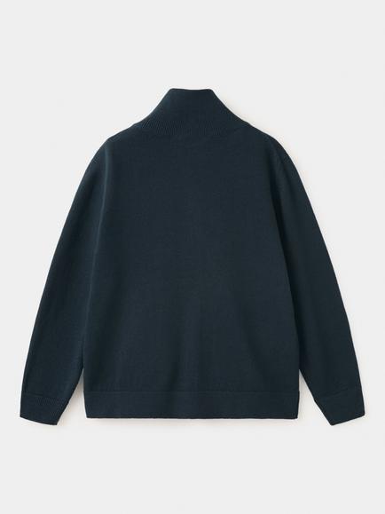Mango Kids' Cardigan, Navy - view 2, Navy