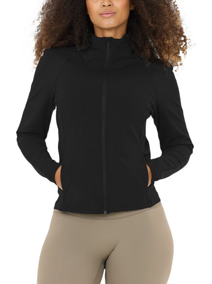 Athlecia Women's Emarri Full Zip Training Jacket, Black