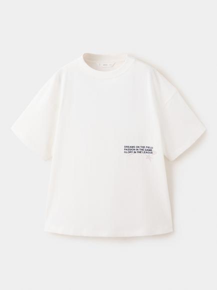 Mango Kids' Dreams of Glory Crew Neck Printed T-Shirt, White, White