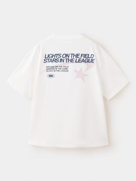 Mango Kids' Dreams of Glory Crew Neck Printed T-Shirt, White - view 2, White