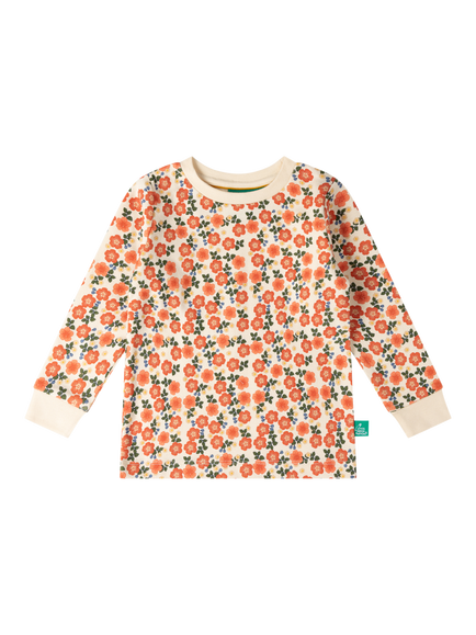 Little Green Radicals Kids' Petals Long Sleeve Pyjama Set, Multi - view 2, Multi