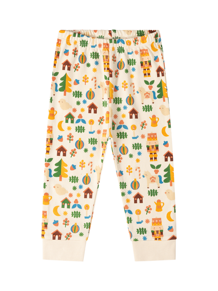 Little Green Radicals Kids' Toy Box Print Cotton Long Sleeve Pyjama Set, Multi - view 2, Multi