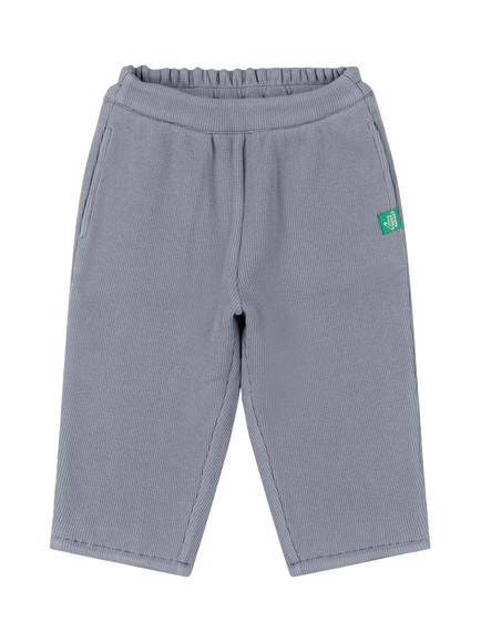 Little Green Radicals Kids' Waffle Trousers, Blue, Blue
