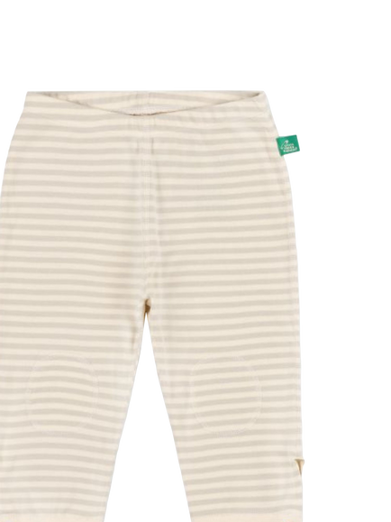 Little Green Radicals Kids' Adaptive Cotton Joggers, Cream - view 2, Cream