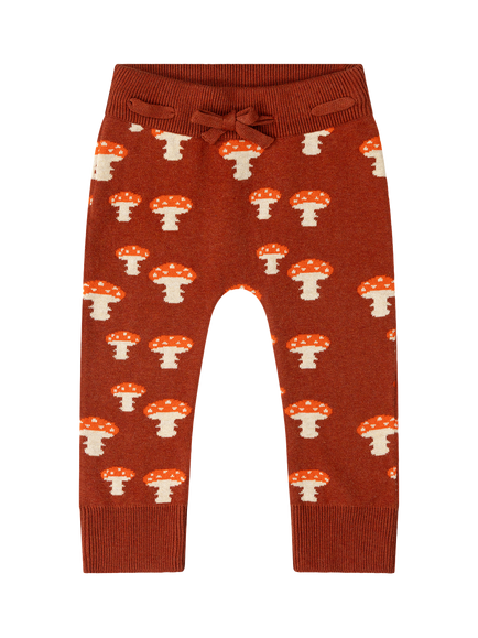 Mushroom Tie Joggers, Orange, Orange