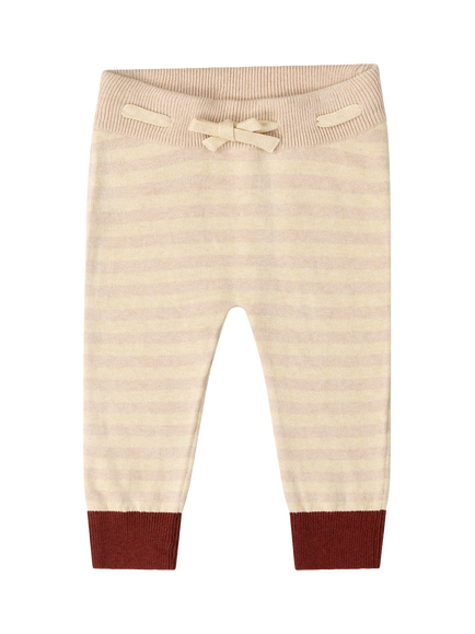 Little Green Radicals Kids' Oatmeal Tie Joggers, Cream, Cream