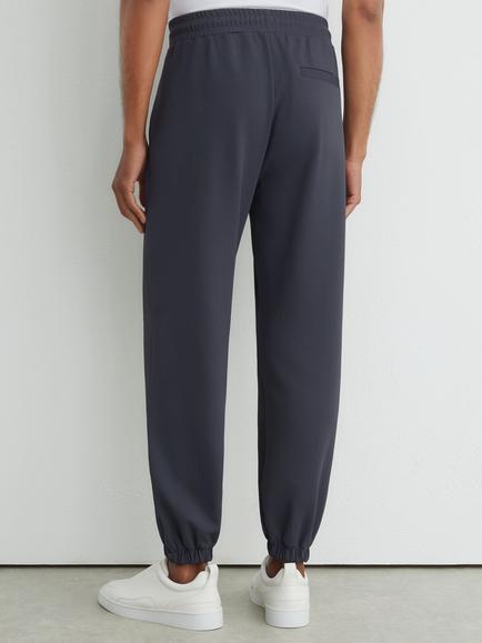 Reiss Crescent R-Flex Drawstring Stretch Twill Lounge Joggers, Airforce Blue - view 2, Airforce Blue