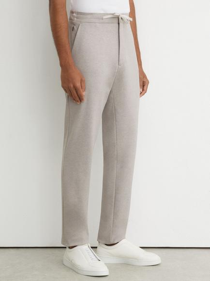 Reiss Rider R-Flex Drawcord Trousers, Grey Melange, Grey Melange