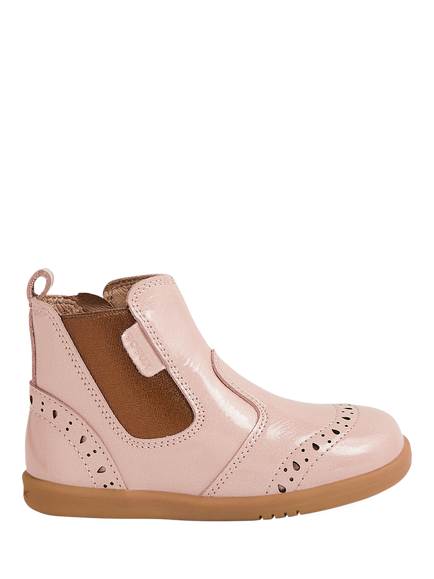 Bobux Kids' Billie I-Walk Leather Boots, Tibeten Red, Cameo Rose