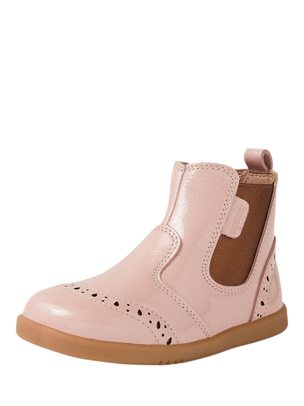 Bobux Kids' Billie I-Walk Leather Boots, Tibeten Red - view 2, Cameo Rose