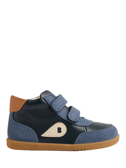 Bobux Kids' Champ High I-Walk Leather Trainers, Vintage Indigo, Vintage Indigo