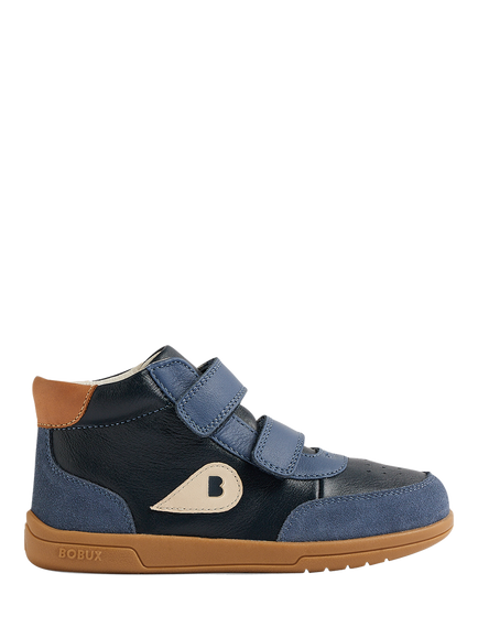 Bobux Kids' Champ High K+ Leather Trainers, Vintage Indigo, Vintage Indigo