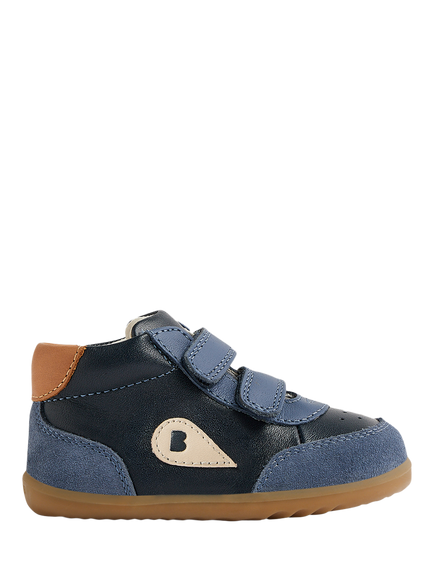 Bobux Kids' Champ High Step-Up Leather Trainers, Vintage Indigo, Vintage Indigo