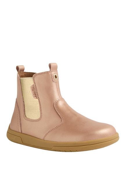 Bobux Kids' Jodphur Kid+ Leather Boots - view 2, Rose Gold