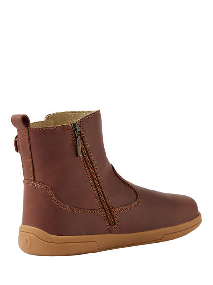 Bobux Kids' Meave Kid+ Leather Boots, Cappuccino - view 2, Cappuccino