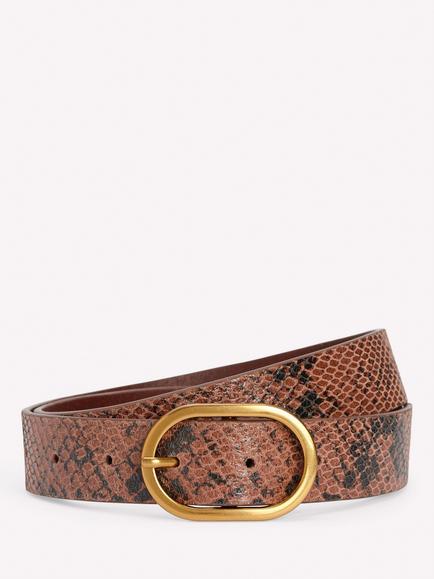 Boden Classic Leather Belt, Brown, Brown