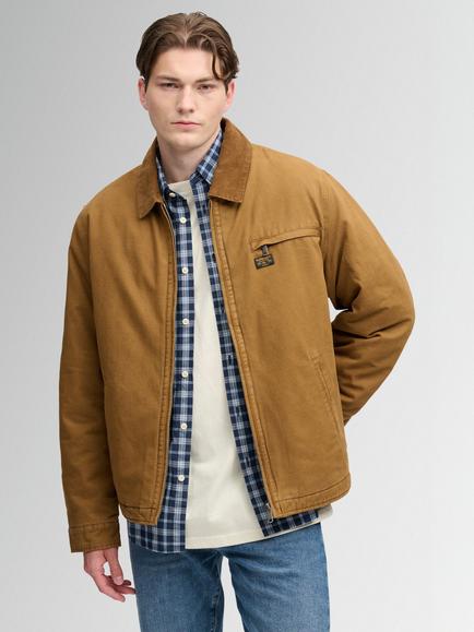 Superdry Workwear Ranch Jacket, Denimco Tobacco Brown