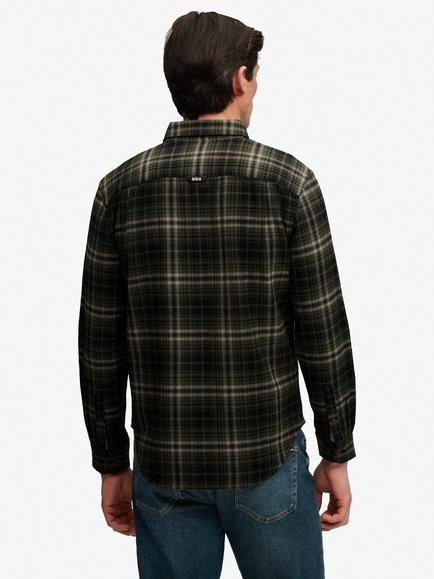 Superdry Long Sleeve Cotton Lumberjack Shirt - view 2, Frontier Green
